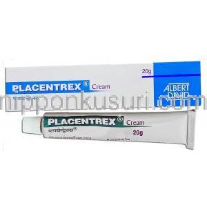 プラセントレックス Placentrax, デオキシリボ核酸 / リボ核酸 / チロジン, 20gm クリーム (Albert David) 箱