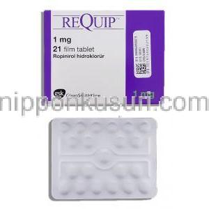 レキップ Requip, ロピニロール 1mg 錠 (GSK)