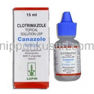 カナゾール Canazole, マイセレクス ジェネリック, クロトリマゾール 1% x 15ml ローション (Lupin)