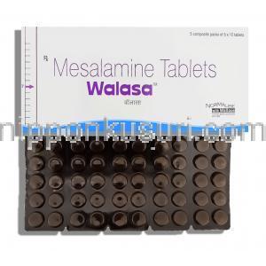 ワラサ Walasa, アサコールジェネリック, メサラジン  400mg 錠 (Wallace)