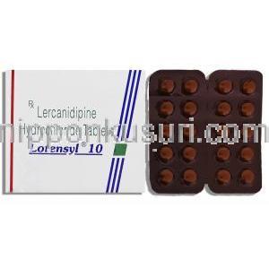 レルカニジピン塩酸塩, Lotensyl, 20MG 錠 (SUN PHARMA)