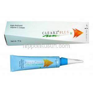 クリアズ プラス Clearz Plus, コウジ酸・ビタミンC配合 美容クリーム (Dr.Reddys)