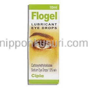 カルボキシメチルセルロースナトリウム, Flogel, 点眼液 (Cipla) 箱