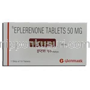 エプタス Eptus, セララジェネリック,  エプレレノン 50mg 錠 (Glenmark) 箱