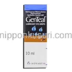 ヒドロキシプロピルメチルセルロース, Genteal. 10ML 点眼薬 (ノバルティス) 箱