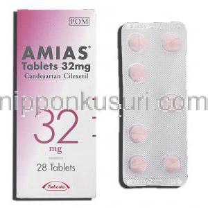 アミアス Amias, カンデサルタンシレキセチル 32mg (Takeda)