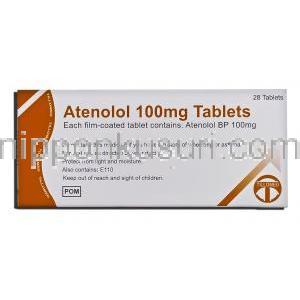 アテノロール , テノーミン ジェネリック 100mg 錠 (Tillomed)