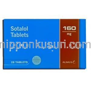 ソレット Solet,  ソタコールジェネリック, ソタロール 160mg 錠 (Samarth) 箱