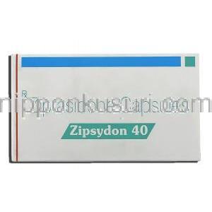 ジプシードン Zipsydon, ジオドンジェネリック, ジプラシドン 40mg カプセル (Sun Pharma) 箱