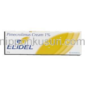 エリデル Elidel, ピメクロリムス クリーム 1% x 30gm (Novartis) 箱