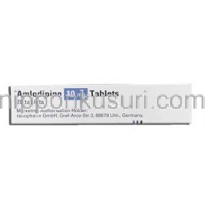 アムロジン,・ノルバスクジェネリック アムロジピン 10mg (Ratiopharm) 製造者情報