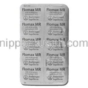 フロマックスMR, タムスロシン塩酸塩 0.4mg (Boehringer Ingelheim) 包装裏面