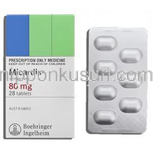 ミカルディス Micardis, テルミサルタン 80mg 錠 (Boehringer Ingelheim)