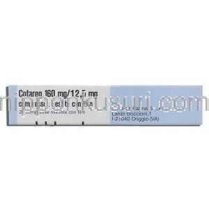 コタレグ Cotareg, コディオバン ジェネリック, バルサルタン160mg, ヒドロクロロチアジド 12.5mg 錠 (Nova