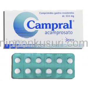 キャンプラル Campral, アカンプロセート 333mg 錠 (Merck)