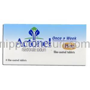 アクトネル Actonel, ベネット ジェネリック, リセドロン酸ナトリウム 35mg (Warner Chicott) 箱