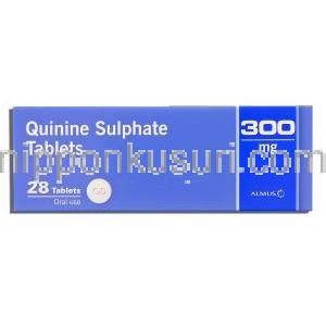 硫酸キニーネ Quinine 300mg 錠 (Almus) 箱