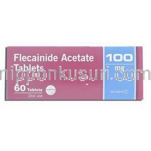 タンボコール ジェネリック, フレカイニド  100mg 錠 (Almus) 箱