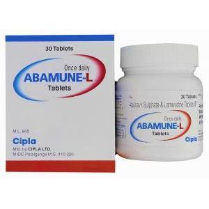 アバミューン Ｌ Abamune L, エプジコム ジェネリック, アバカビル・ラミブジン配合 600/300mg 錠 (Cipla) 情