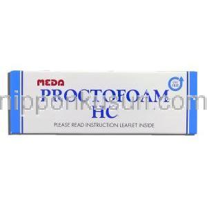 プロクトフォーム HC Proctofoam HC, ヒドロコルチゾン酢酸エステル・プラモカイン配合 1% / 1% x 10gm 泡