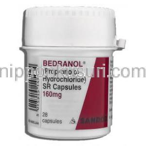 ベドラノール Bedranol, インデラル ジェネリック, プロプラノロール 160mg XR カプセル