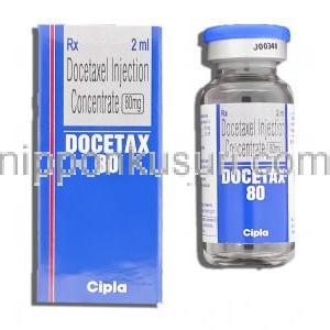 ドセタックス Docetax, タキソテール ジェネリック, チクロピジン 80mg/2ml 注射 (Cipla)
