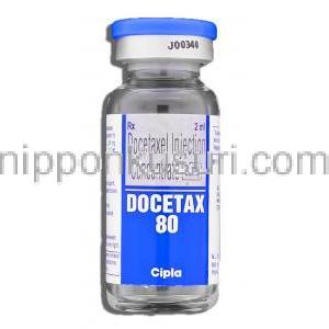 ドセタックス Docetax, タキソテール ジェネリック, チクロピジン 80mg/2ml 注射 (Cipla) バイアル