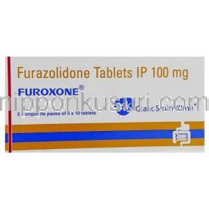 フラゾリドン（フロゾン ジェネリック）, Furoxone, フラゾリドン 100MG錠 (Glaxo Smithkline)