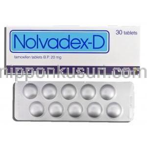 ノルバデックス Nolvadex, タモキシフェン 20mg (アストラゼネカ社)