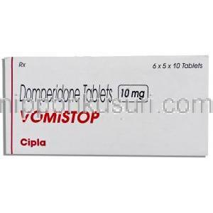 ジェネリック・モティリウム, Vomistop、ドンペリドン 10mg 錠 (Cipla )