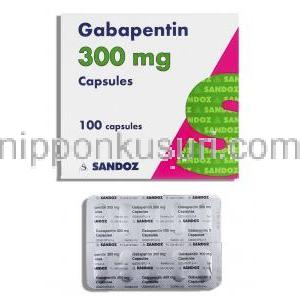 ガバペンチン Gabapentin 300mg カプセル (Sandoz)