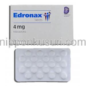 エドロナックス Edronax, レボキセチン 4mg 錠 (Pfizer)
