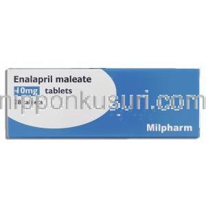 エナラプリル Enalapril, ディルバ Dilva, レニベース ジェネリック, エナラプリル 10mg 錠 (Medreich) 箱