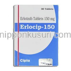 エルロシップ Erlocip , タルセバ ジェネリック,  エルロチニブ  150mg (Cipla) 箱