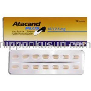 アタカンド プラス Atacand Plus, カンデサルタン・ヒドロクロロチアジド配合 16mg 12.5mg 錠 （アスト