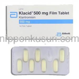 クラリシッド Klacid, クラリスロマイシン 500mg (アボット社)