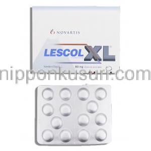 レスコールXL Lescol XL, ローコール ジェネリック, フルバスタチン 80mg (Novartis)