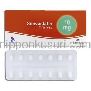 シンバスタチン 10mg 錠 (Bristol)