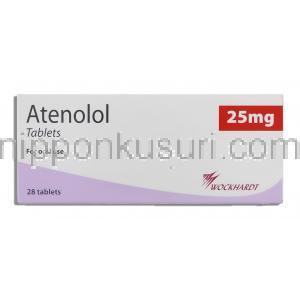 テノーミン ジェネリック, アテノロール 25mg 錠 (Wockhardt)