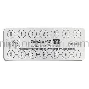 ベタロックCR Betaloc CR, コハク酸メトプロロール 95mg 箱 (アストラゼネカ社) 包装裏面